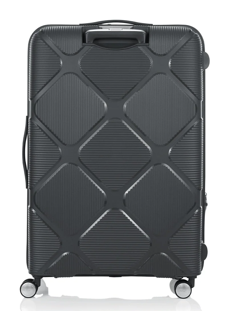 AMERICAN TOURISTER 69 cm / 25 inch Instagon Suitcase, Check-In Size 69 cm / 25 inch, 4 Double Wheels, Hard Top, Polypropylene, Dark Grey|DuoSaf™ Security Zipper|TSA 008 Lock|Optimov™ Shock Absorbing Wheels|Expandable - 3 Years International Warranty  | Best Price UAE